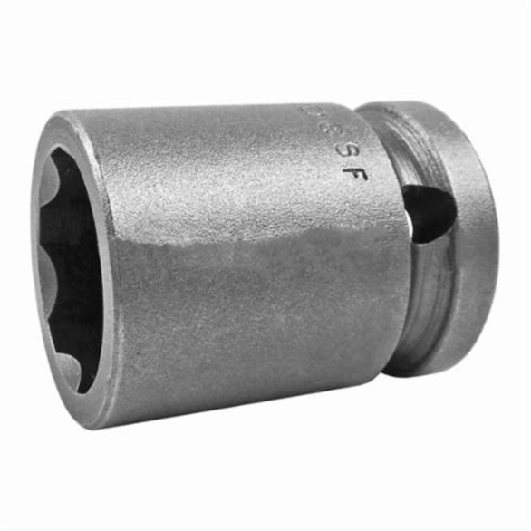 Apex SF-19MM15 Standard Length Drive Socket, Metric, 19 mm 6 Point Socket, 1/2 in Female Square Drive