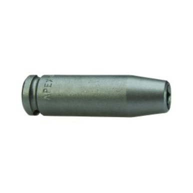 Apex SM-1208 Magnetic Long Length SAE Impact Socket, 1/4 in Socket, 1/4 in Drive, 1-3/4 in OAL, High Carbon Alloy Steel
