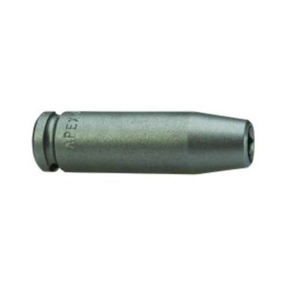 Apex SM-1208 Magnetic Long Length SAE Impact Socket, 1/4 in Socket, 1/4 in Drive, 1-3/4 in OAL, High Carbon Alloy Steel