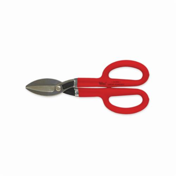 Wiss A11N Straight Pattern Tinners Snip, 24 ga Low Carbon Steel Cutting, 9-3/4 in L, Steel Blade