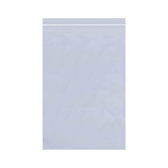 Reclosable Poly Bag, 6 in L x 5 in W x 4 mil THK, Poly, Zipper Closure