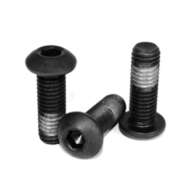 5/8 in-11 DIA, 1-1/4 in L, 3A, Steel Button Socket Cap Screw