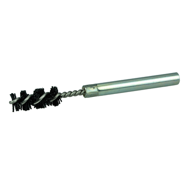 Burr-Rx Bore-Rx 22605 Power Tube Brush, 9 mm Dia x 1 in L, 3-1/2 in OAL, 0.026 in Dia Filament/Wire, Nylon/Ceramic Fill