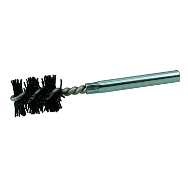Burr-Rx Bore-Rx 22616 Power Tube Brush, 20 mm Dia x 1 in L, 3-1/2 in OAL, 0.026 in Dia Filament/Wire, Nylon/Ceramic Fill