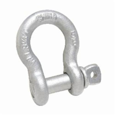 Campbell T9640635 Industrial Grade Anchor Shackle, 1 ton Load, 3/8 in, 0.43 in Screw Pin, 0.67 in Opening