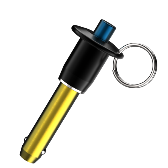 CARLAN 4BLPB1.20, Ball, 4130 Steel, 1/4 in, Ball Lock Pin
