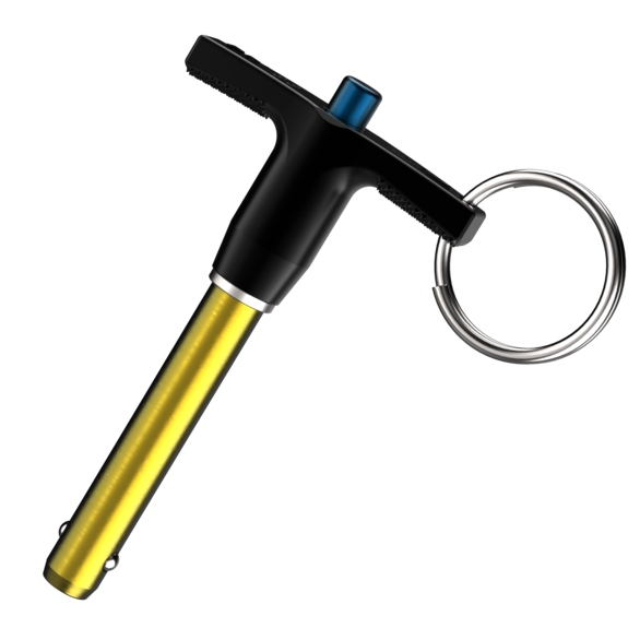 CARLAN CL-4-BLPT-1.26-S-4BALL-C, 17-4PH Stainless Steel, Type T, 1/4 in, Ball Lock Pin