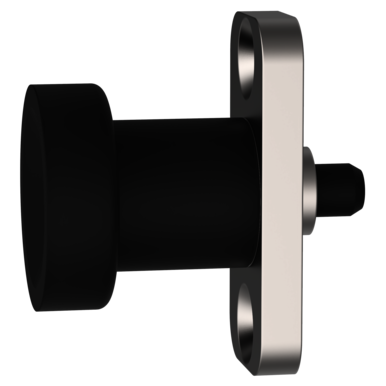 CARLAN CL-8-HRPM-NE, Matte Black Fiber Reinforced Nylon Thermoplastic, 6 mm, Long Extension, Hand Retractable Plunger