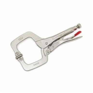Crescent C11CCSVN Compound Action Locking C-Clamp With Swivel Pads, Nickel Plated