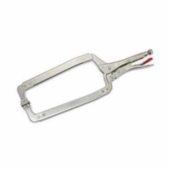 Crescent C18CCSN Compound Action Locking C-Clamp With Swivel Pads, Nickel Plated