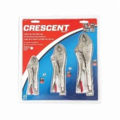 Crescent CLP3SETN Compound Action Locking Plier Set, 3 Pieces, Red