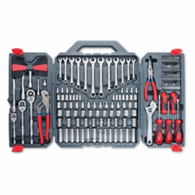 Crescent CTK170CMP SAE/Metric Mechanic's Tool Set, 170 Pieces, Alloy Steel, Gray