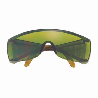 Crews 98120 Yukon® Value Single Lens Safety Glasses With Side Shields, Duramass® Hard Coat Green Filter 2.0 Lens, Transparent Polycarbonate Frame, Polycarbonate Lens, Specifications Met: ANSI Z87+, AS/NZS 1337.1, CE EN 166, CAN/CSA Z94.3