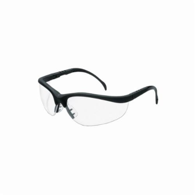Crews KD110 Klondike® Plus Safety Glasses, Duramass® Hard Coat Clear Lens, Half Framed Black Nylon Frame, Polycarbonate Lens, Specifications Met: ANSI Z87+, AS/NZS 1337.1, CAN/CSA Z94.3