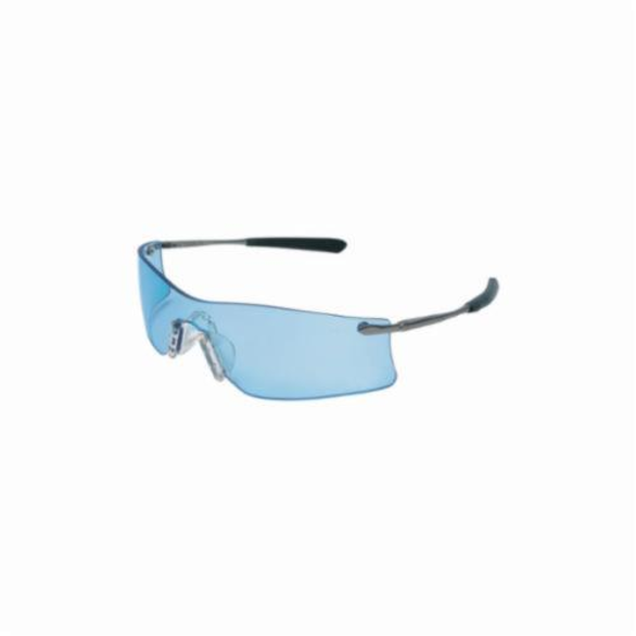 Crews T4113AF Rubicon Premium Single Lens Safety Glasses, Duramass® Anti-Fog Light Blue Lens, Frameless Polycarbonate Frame, Polycarbonate Lens, Specifications Met: ANSI Z87.1, CE EN 166