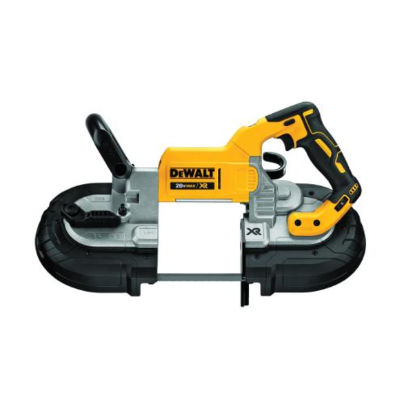 DeWALT® 20V MAX* DCS374B XR™ Brushless Deep Cut Portable Cordless Band Saw, 5 x 4-3/4 in Cutting, 44-7/8 in L Blade, 20 VDC, 5 Ah Lithium-Ion Battery