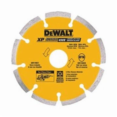 DeWALT® XP™ DW4739 Segmented Rim Standard Diamond Saw Blade, 6 in Blade, 5/8 in, 2 in D Cutting, Dry Cutting