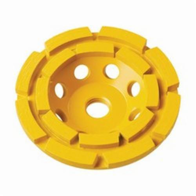 DeWALT® DW4775 Double Row Heavy Duty Cup Wheel, 7 in Dia x 1-1/2 in THK, Diamond Abrasive