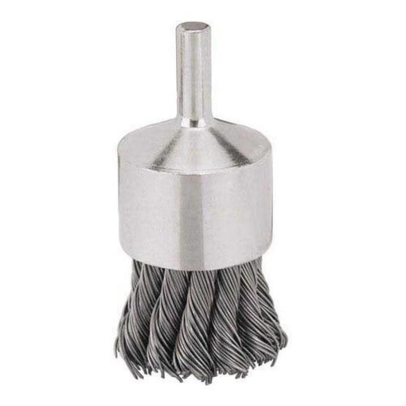 DeWALT® HP™ DW4901 Wire End Brush, 1 in, Crimped, 0.014 in, Carbon Steel Fill, 1 in L Trim