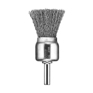 DeWALT® HP™ DW4902B Wire End Brush, 1 in, Knot, 0.02 in, Carbon Steel Fill, 1 in L Trim