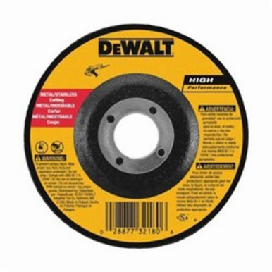 DeWALT® HP™ DW8427H Depressed Center Wheel, 7 in Dia x 0.045 in THK, A60T Grit, Aluminum Oxide Abrasive