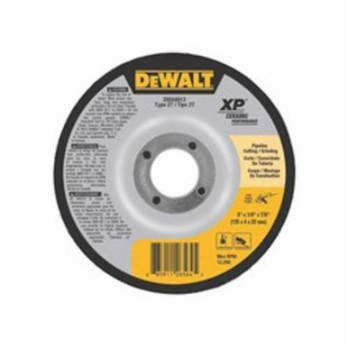 DeWALT® XP™ DWA8918 Depressed Center Wheel, 6 in Dia x 1/8 in THK, 7/8 in Center Hole, SG24N Grit, Ceramic Abrasive