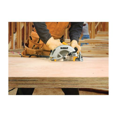 DeWALT® DWE575SB Lightweight Next Generation Circular Saw Kit With Brake, 7-1/4 in Dia Blade, 5/8 in, 1-7/8 in at 45 deg, 2-9/16 in 90 deg Cutting, Metal/Plastic Housing