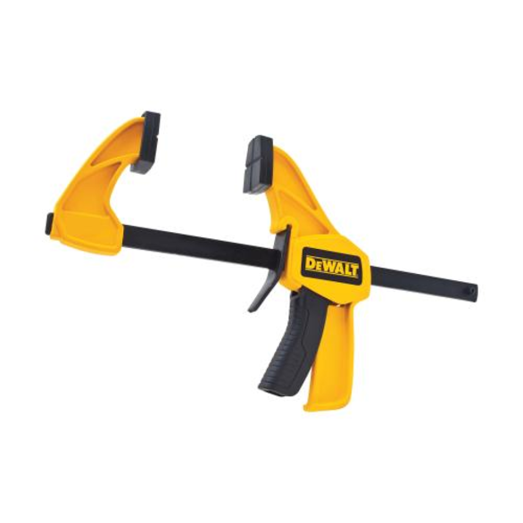 DeWALT® DWHT83139 1-Handed Medium Trigger Clamp, 6 in Clamping, 2-7/16 in D Throat, Steel Bar