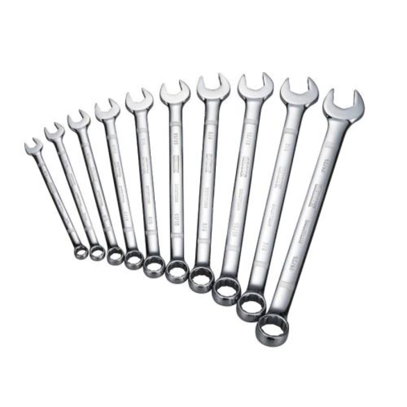 DeWALT® DWMT72167 Anti-Slip Standard Length Combination Wrench Set, Imperial, 10 Pieces, 3/8 to 15/16 in