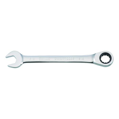 DeWALT® DWMT72295OSP Non-Reversible Combination Wrench, 5/8 in, 15 deg Offset, 7-15/16 in OAL, Steel, Polished Chrome, ASME B107.100