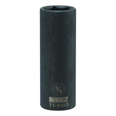 DeWALT® DWMT73938OSP Deep Length Socket, 1/2 in, 3/4 in