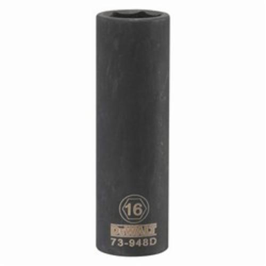 DeWALT® DWMT73948OSP Deep Length Socket, 1/2 in, 16 mm