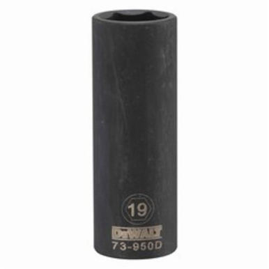 DeWALT® DWMT73950OSP Deep Length Socket, 1/2 in, 19 mm
