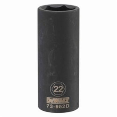 DeWALT® DWMT73952OSP Deep Length Socket, 1/2 in, 22 mm