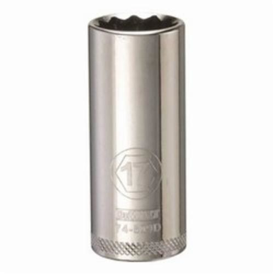 DeWALT® DWMT74509OSP Deep Length Socket, 3/8 in, 17 mm