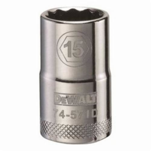 DeWALT® DWMT74571OSP Socket, 1/2 in Hex Drive, 15 mm