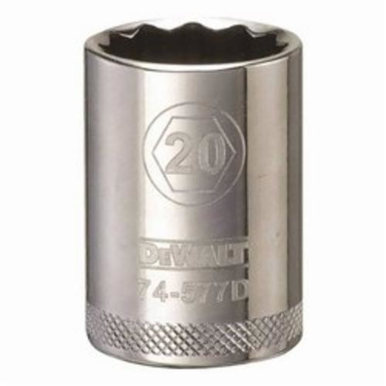 DeWALT® DWMT74577OSP Socket, 1/2 in Hex Drive, 20 mm