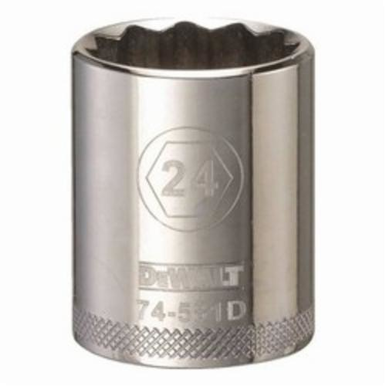 DeWALT® DWMT74581OSP Socket, 1/2 in Hex Drive, 24 mm