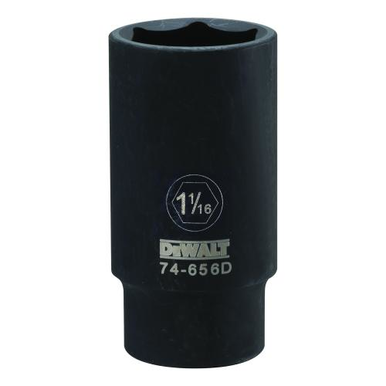 DeWALT® DWMT74656OSP Deep Length Socket, 1/2 in, 1-1/16 in