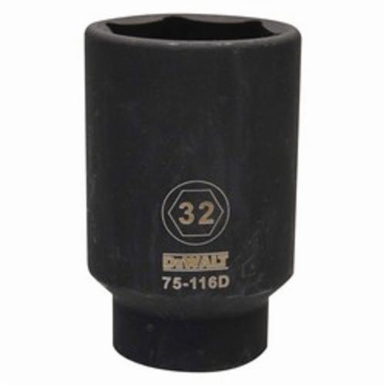 DeWALT® DWMT75116OSP Deep Length Socket, 1/2 in, 32 mm
