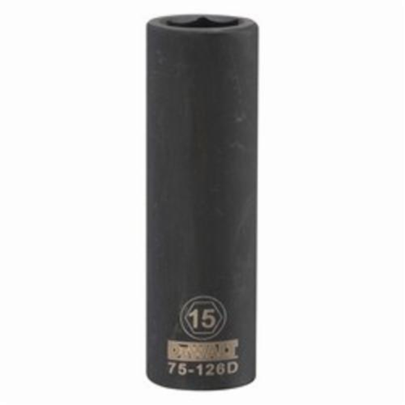 DeWALT® DWMT75126OSP Deep Length Socket, 1/2 in, 15 mm