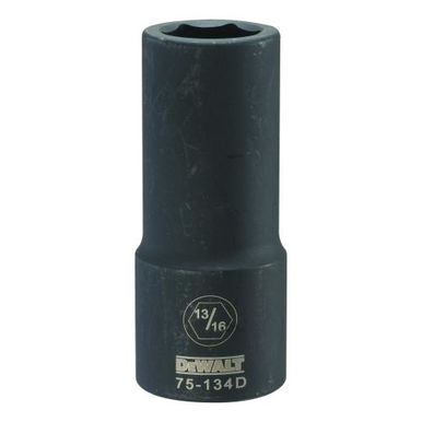 DeWALT® DWMT75134OSP Deep Length Socket, 3/4 in, 13/16 in