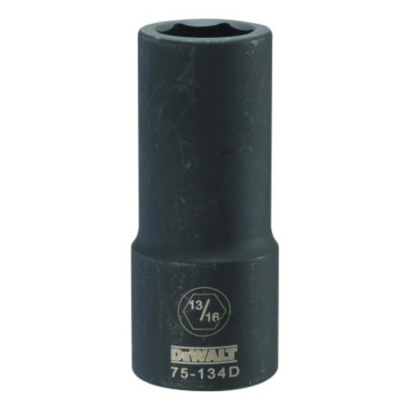 DeWALT® DWMT75134OSP Deep Length Socket, 3/4 in, 13/16 in