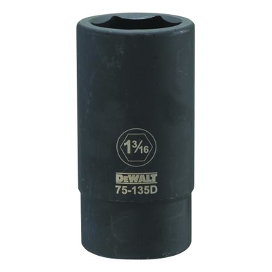 DeWALT® DWMT75135OSP Deep Length Socket, 3/4 in, 1-3/16 in