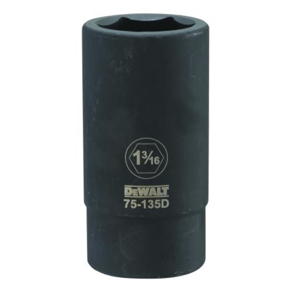 DeWALT® DWMT75135OSP Deep Length Socket, 3/4 in, 1-3/16 in