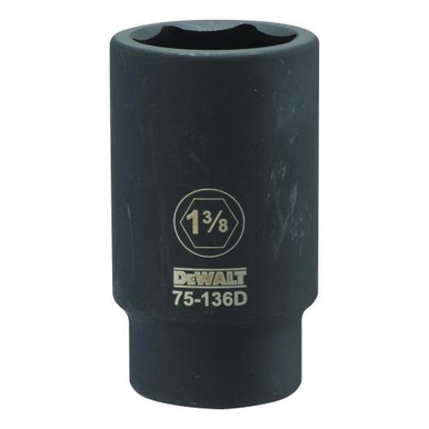 DeWALT® DWMT75136OSP Deep Length Socket, 3/4 in, 1-3/8 in