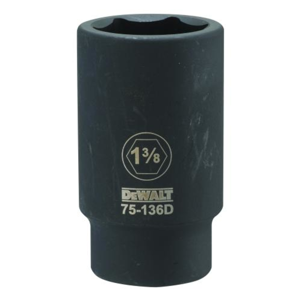 DeWALT® DWMT75136OSP Deep Length Socket, 3/4 in, 1-3/8 in