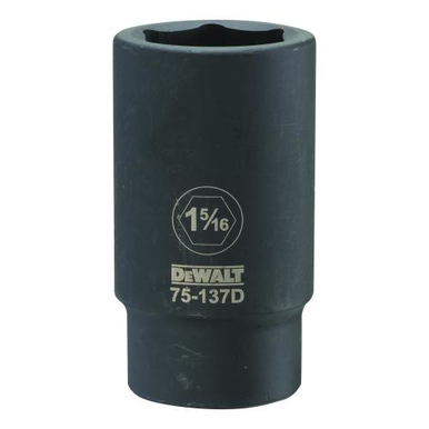 DeWALT® DWMT75137OSP Deep Length Socket, 3/4 in, 1-5/16 in