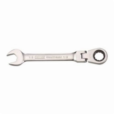 DeWALT® DWMT75200OSP Flex Head Combination Wrench, 1/2 in, 12 Points, 15 deg Offset, 6-1/16 in OAL, Steel, ASME B107.100