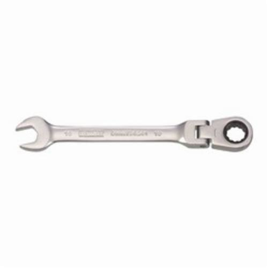 DeWALT® DWMT75201OSP Flex Head Combination Wrench, 10 mm, 15 deg Offset, 5-11/32 in OAL, Steel, ASME B107.100
